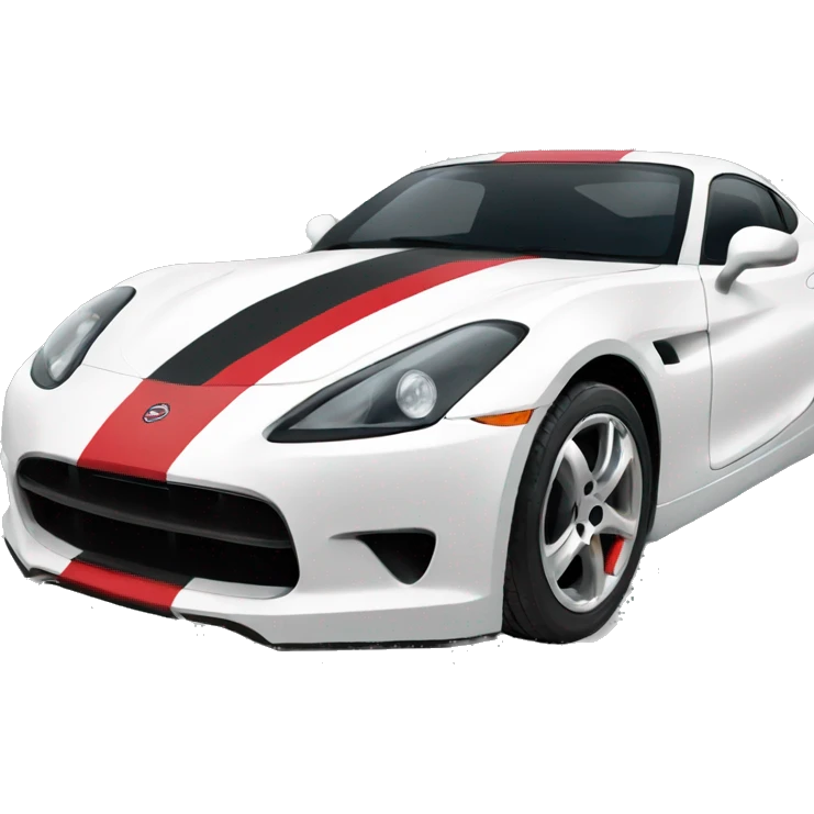 sports car painted with yemen flag emoji