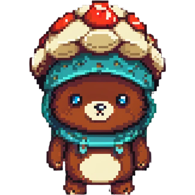 mushroom bear emoji