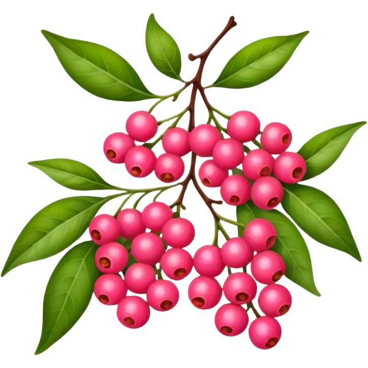 bright pink pepper corn scent emoji