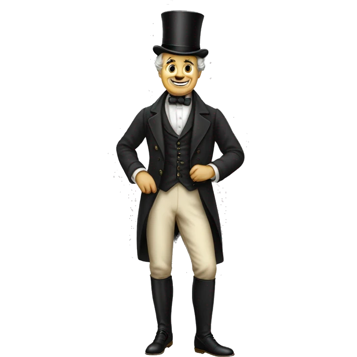 19th century gentleman in full growth emoji