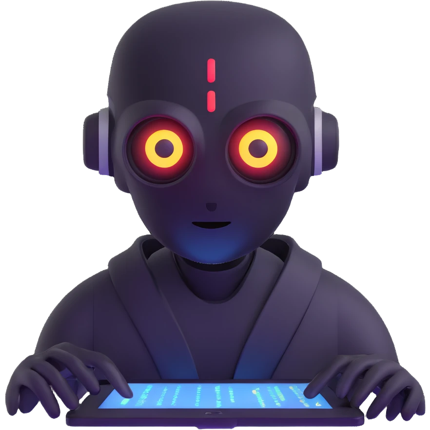 AI analyzing data emoji
