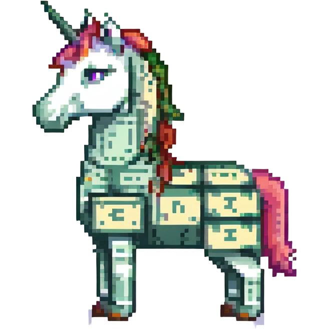 единорог из долларовых купюр, no background emoji