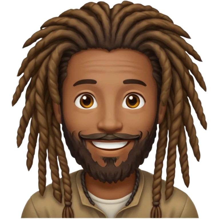 Black guy with dreadlocks and a beard emoji