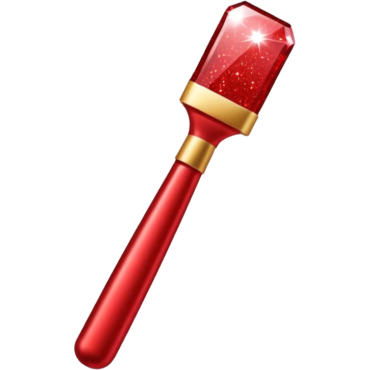 red glitter tool emoji