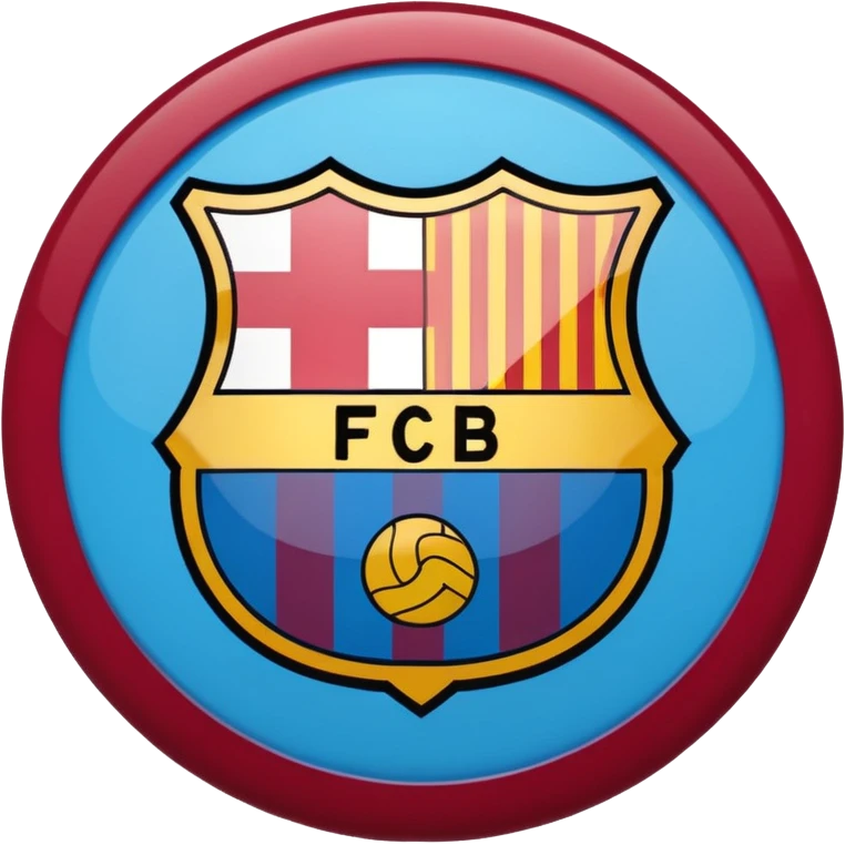 Make a logo of fc Barcelona football team emoji