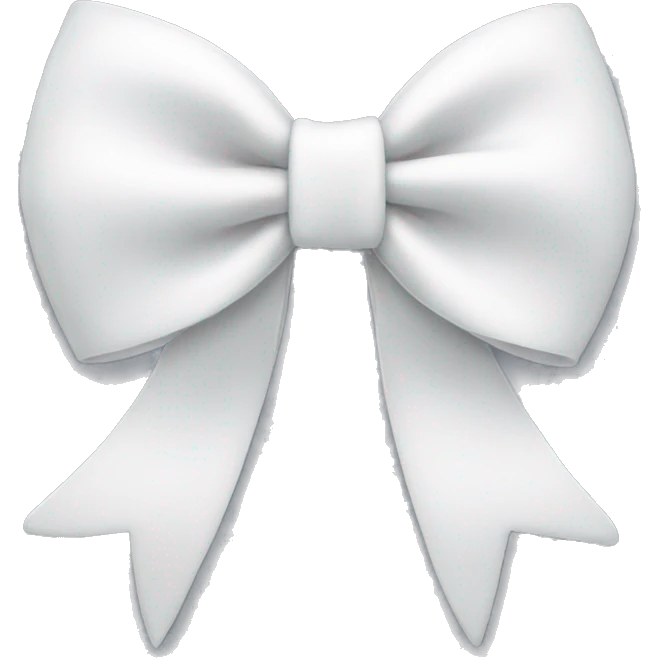 White bow  emoji