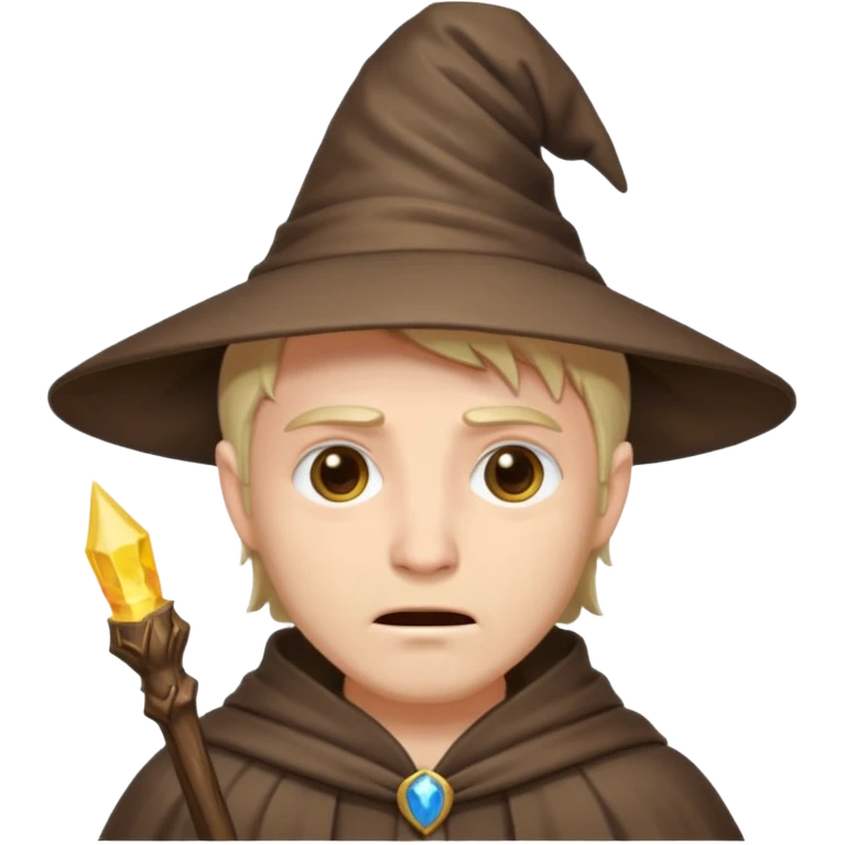 Male, mysterious wizard, 8 emojis, sad, happy, angry, confused, love, crying, neutral, random, no background emoji