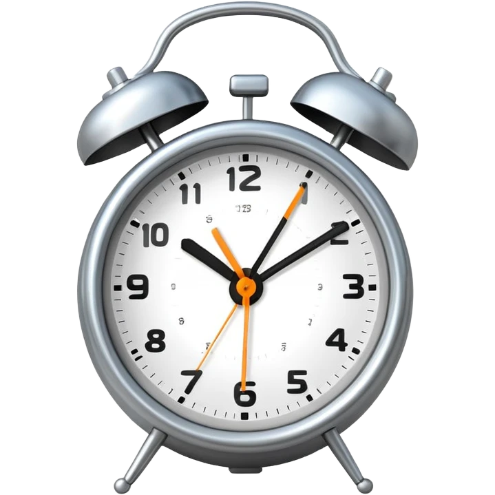 alarm clock ringing, simple and expressive emoji