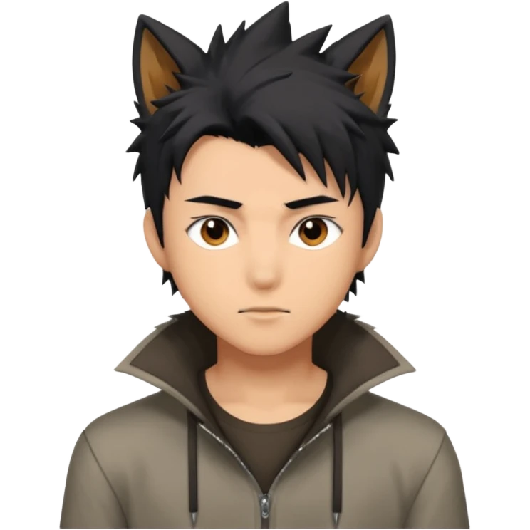 Wolf Anime Boy emoji