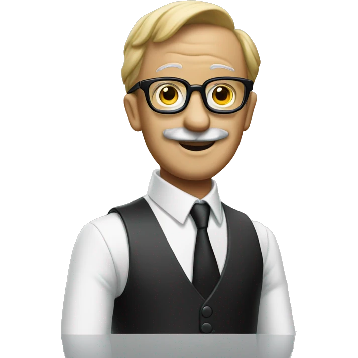 monopoly man  with glasses emoji