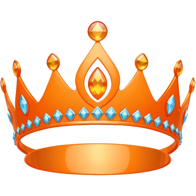 orange tiara emoji