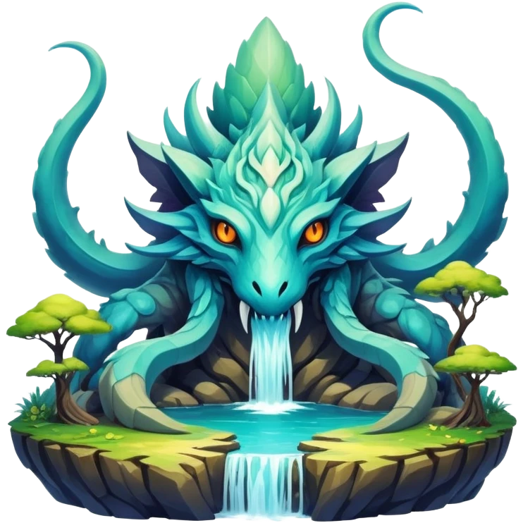  Epic painted artistic abstract complex detailed aesthetic-Fakémon-creature-scenery emoji