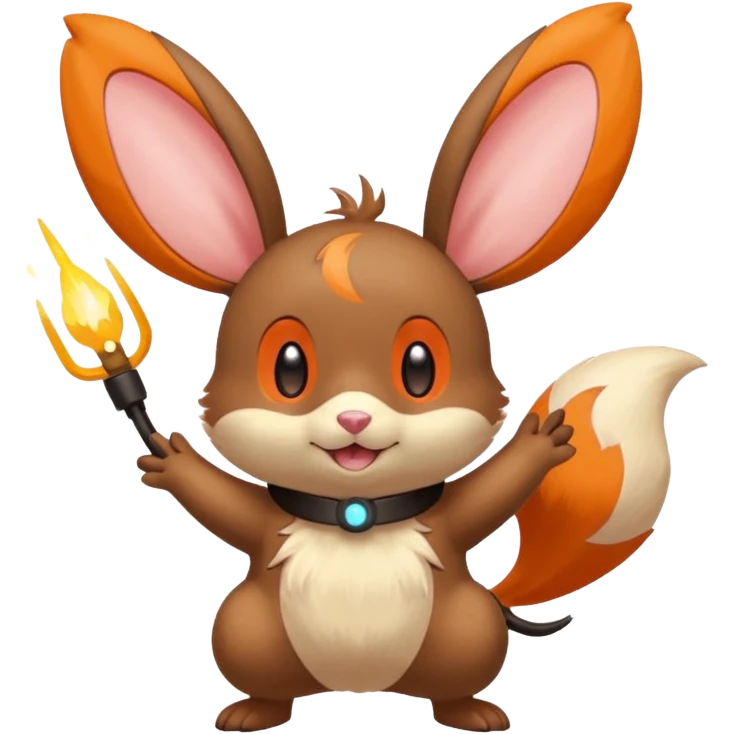 Plusle-Bunnelby-Dedenne-fusion, full body emoji