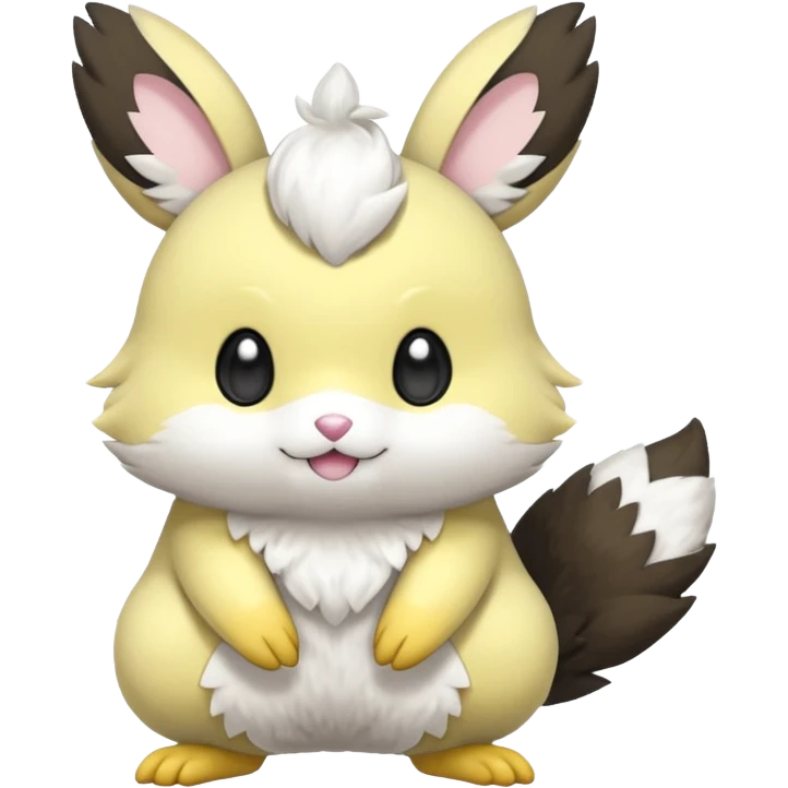 Miccino-Emolga-Pachirisu-Cacomistl-Fakemon-hybrid-creature (full body) emoji