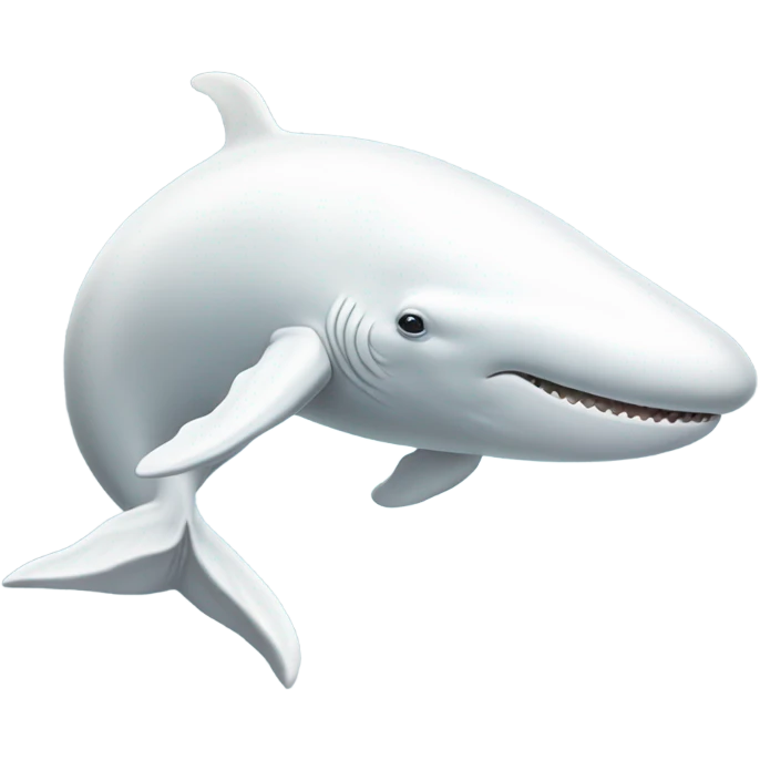 white whale , underside emoji