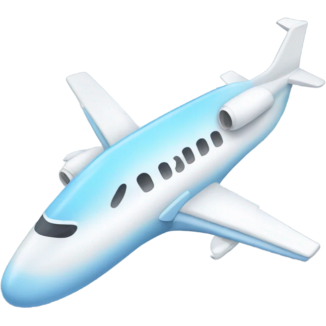 airplane with tears emoji