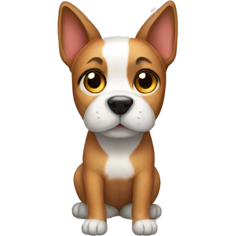 a dog with cat ears emoji