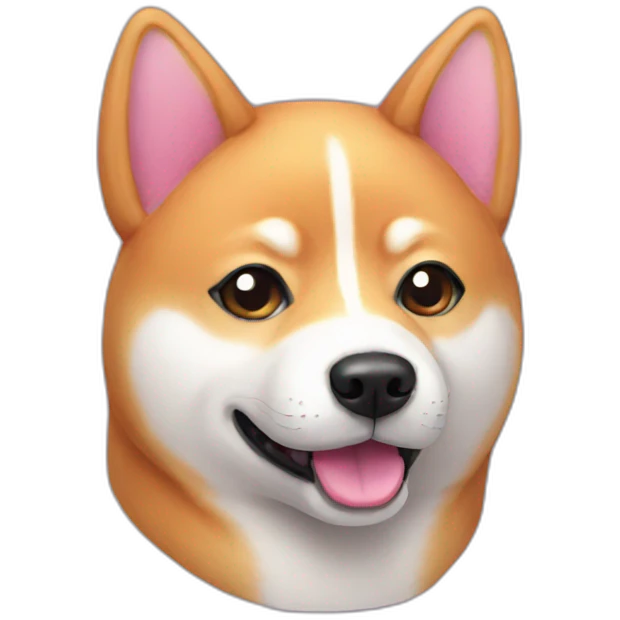 Pink Shiba emoji