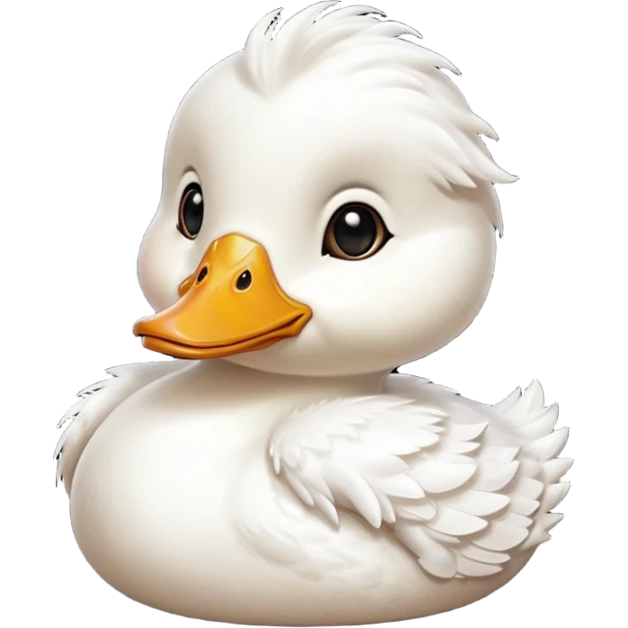 baby uhwite duck emoji