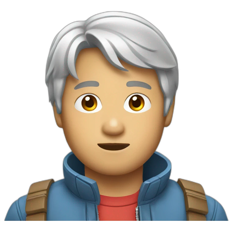 asian Marty McFly emoji