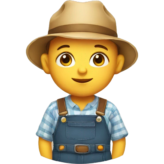 Farmer baby emoji