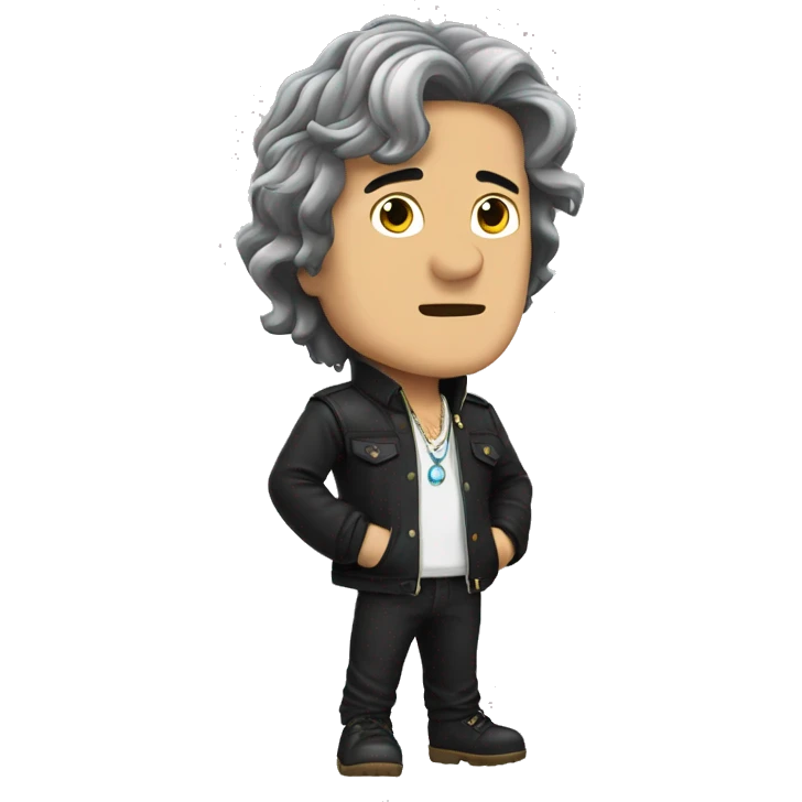 castor estrella de rock emoji