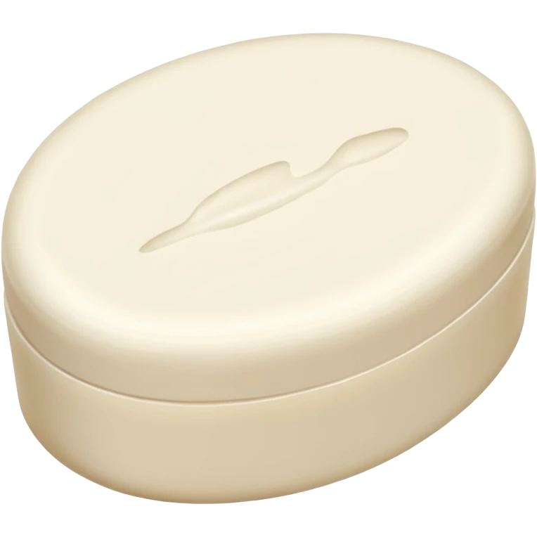 oval white soap emoji
