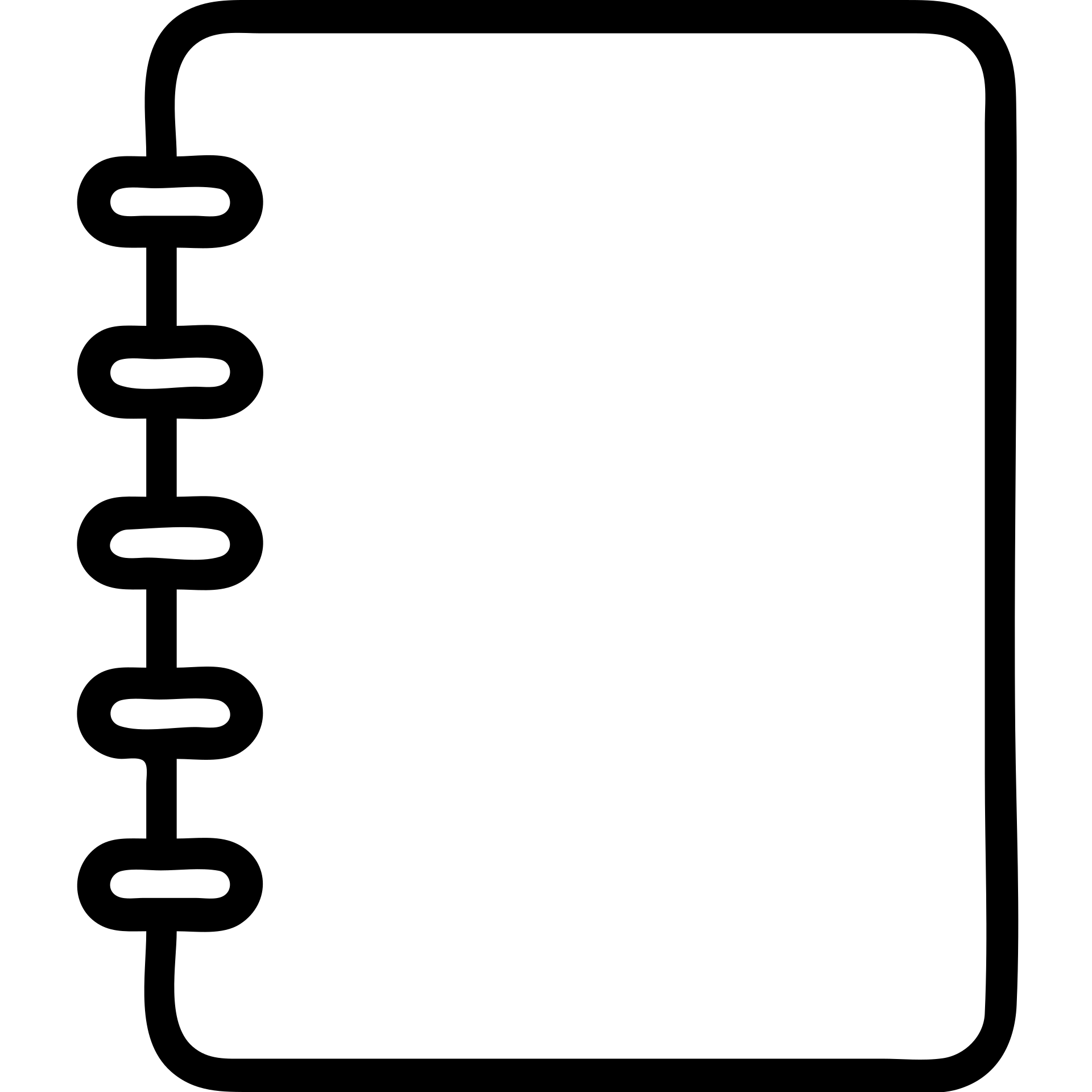 notebook with spiral binding outline icon emoji