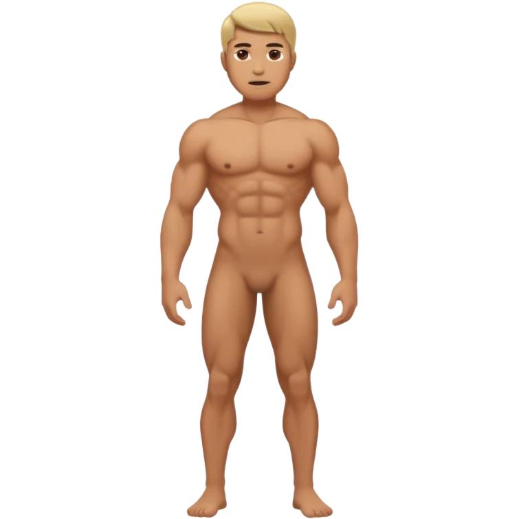 𝐺𝑒𝑛𝑒𝑟𝑎𝑡𝑒 𝑎 𝑛𝑎𝑘𝑒𝑑 𝑚𝑎𝑛 𝑓𝑢𝑙𝑙 𝑏𝑜𝑑𝑦 emoji