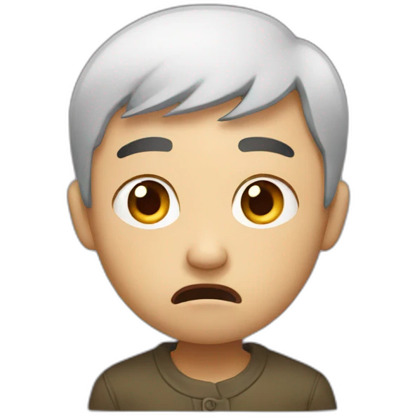 scared Chinese emoji