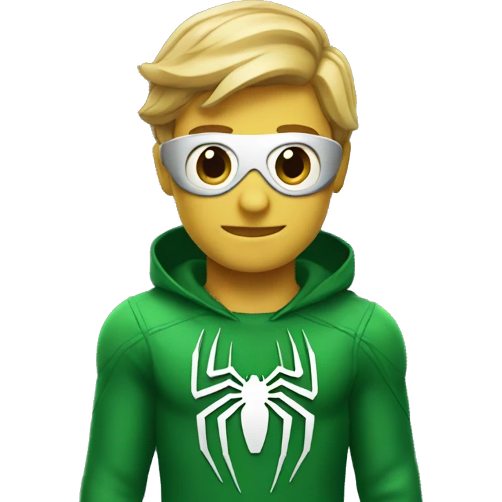 Spider-Man in green emoji