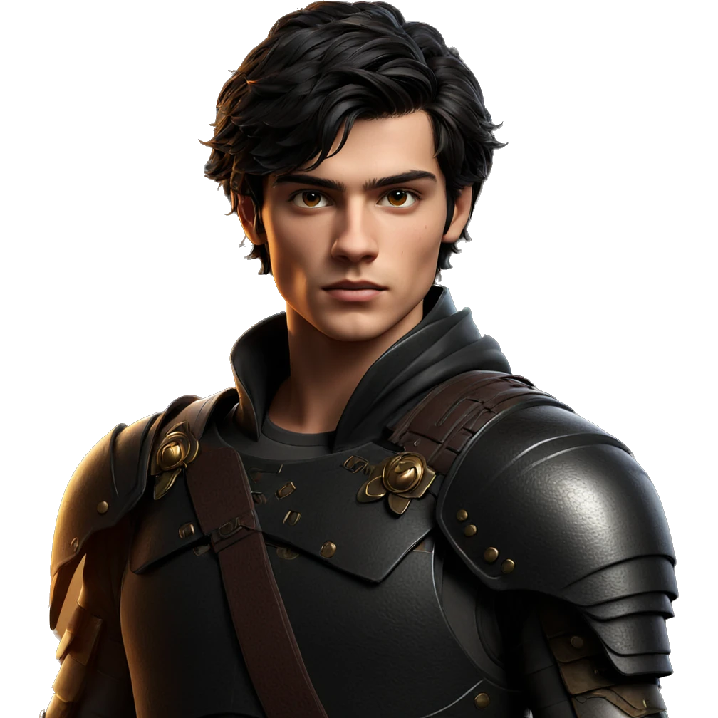 boy in armor with scar emoji
