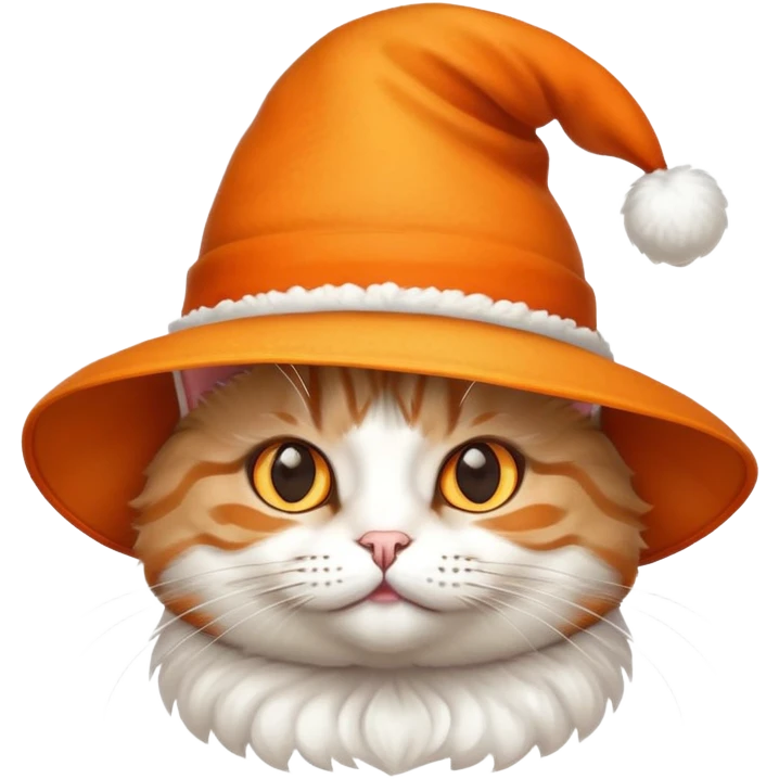 make a cat with a big hat emoji