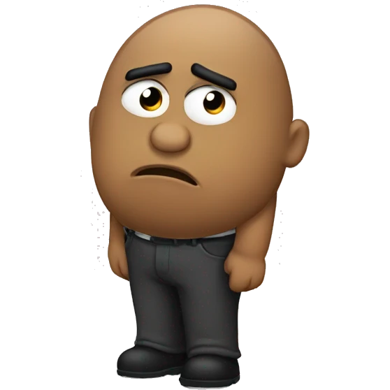 Pou triste  emoji