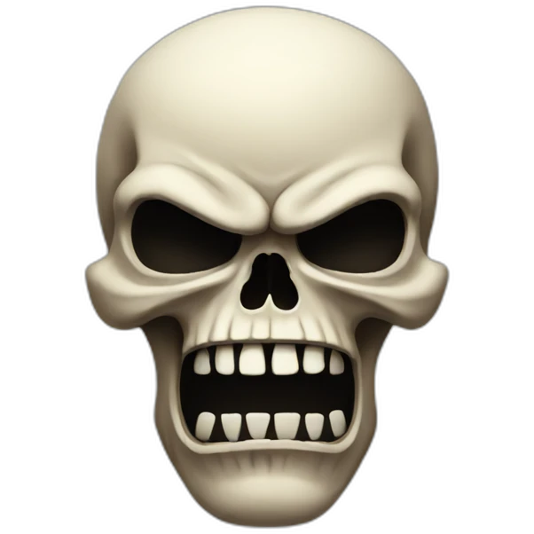 angry skull emoji