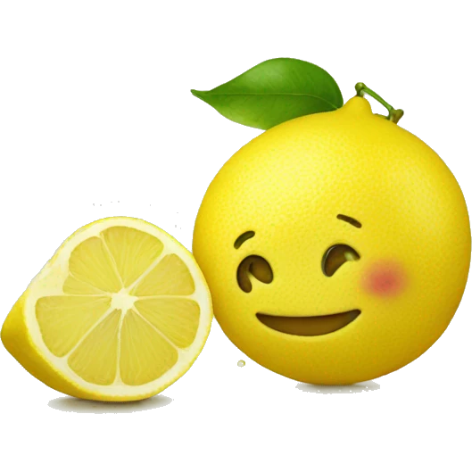 lemon smiley emoji