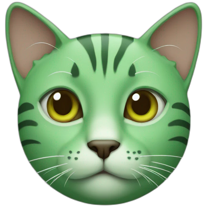 green cat emoji