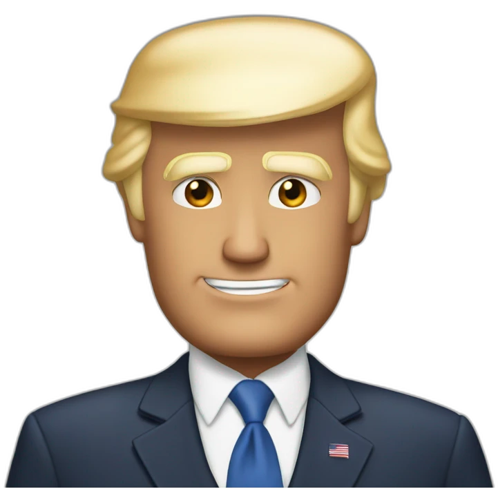 donald trump qui embrasse Joe biden emoji