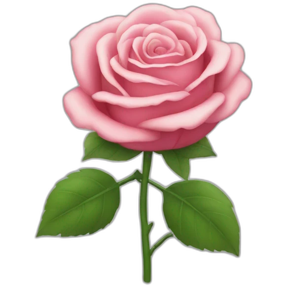 Tiens une rose emoji