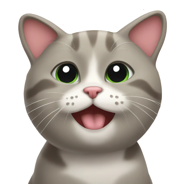 cat making a heart emoji