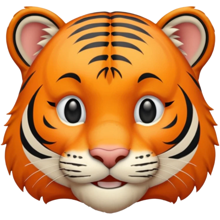A smiling thank you tiger emoji