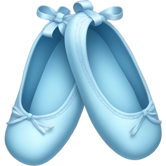 Baby blue ballet slipper emoji