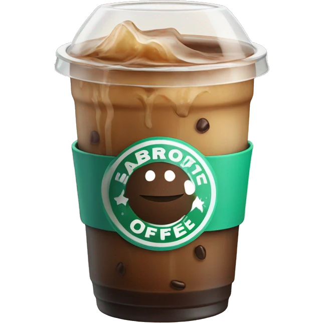 Iced coffee emoji