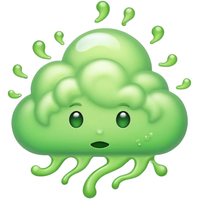 cyanide poison, light green emoji