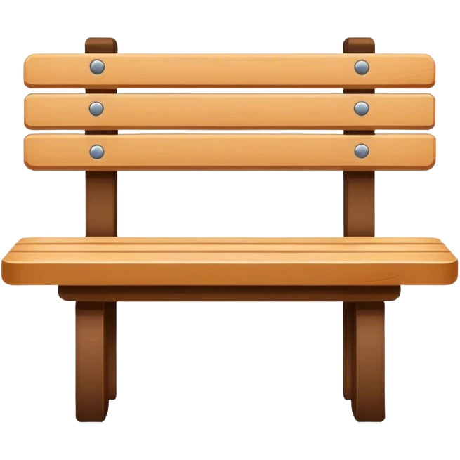 flat wooden bench emoji