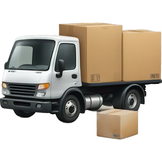 truck with parcels emoji
