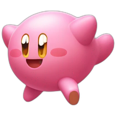 classic Kirby jump emoji