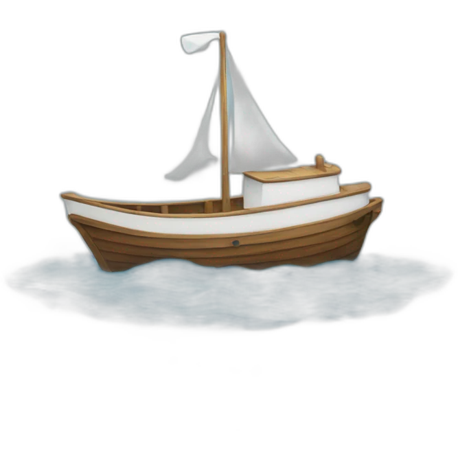 Boat on the water emoji