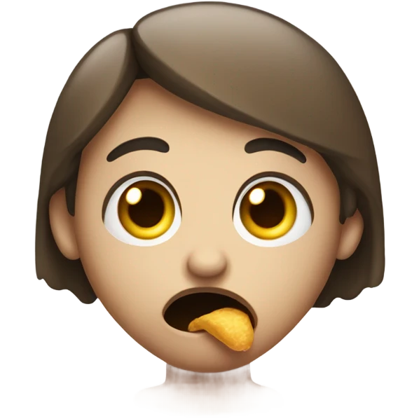 Worried gulp emoji