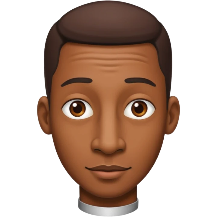 gay black man with long nose emoji